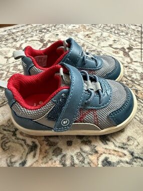 Stride Rite 360 Carson Toddler Sneakers - Blue/Red/Grey - Size 5